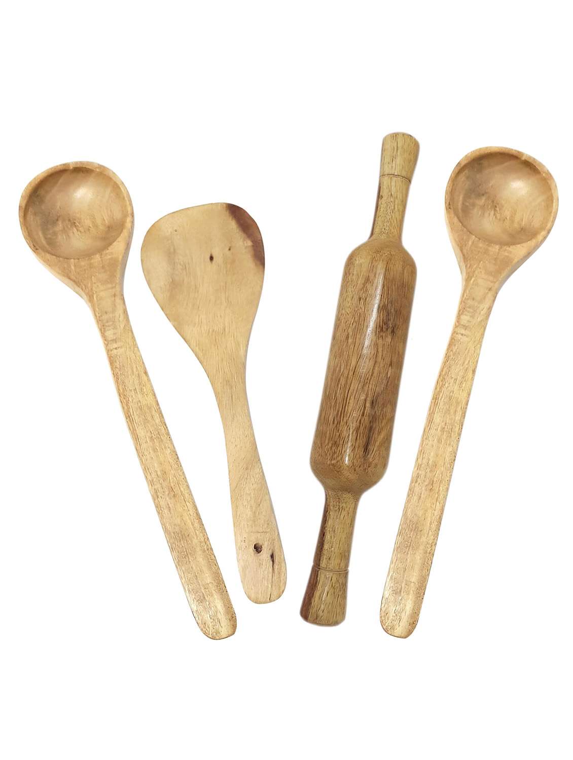buzykart® wooden 3 ladles & 1 rolling pin