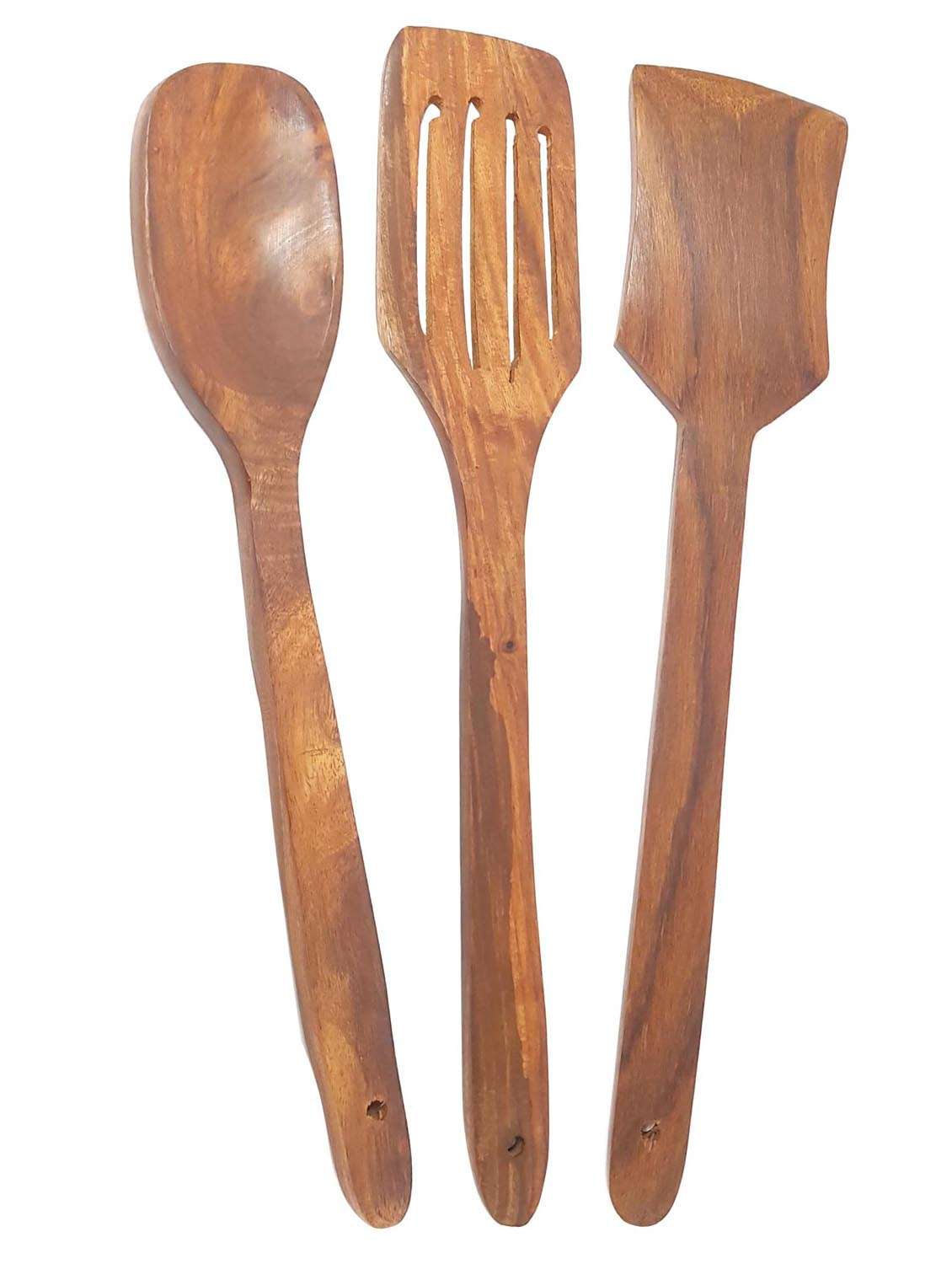 wooden spatula set - 3 pcs