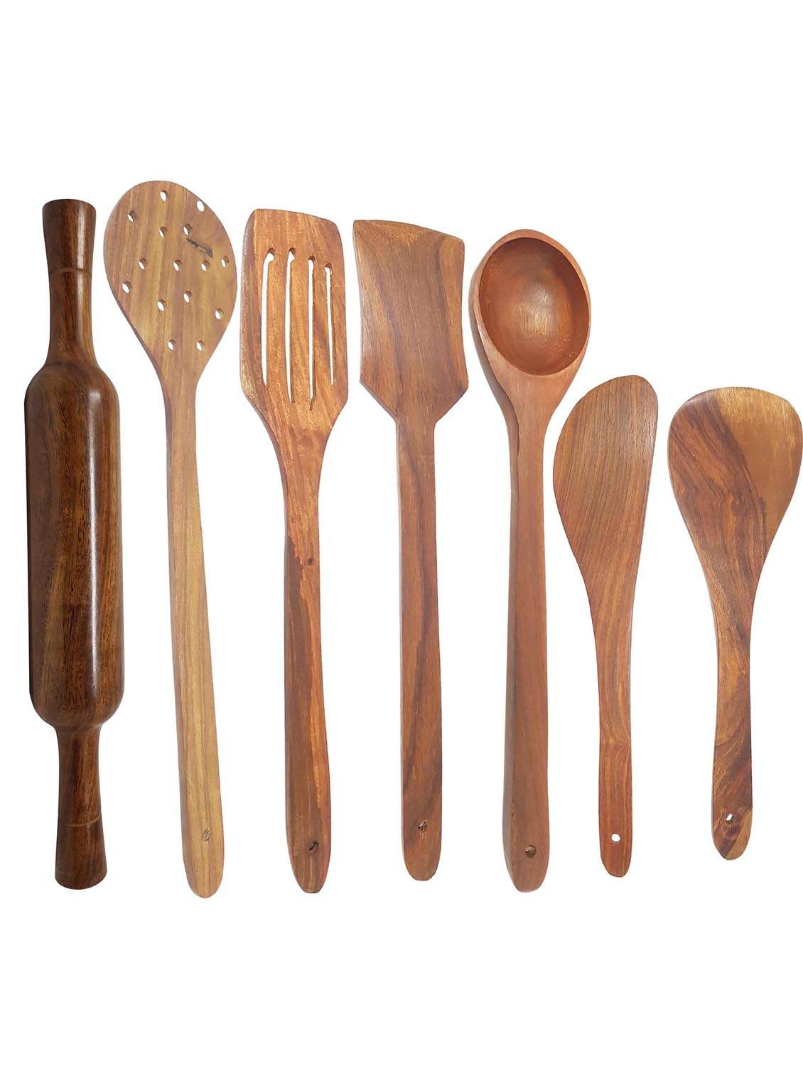 buzykart® wooden cutlery set of 7