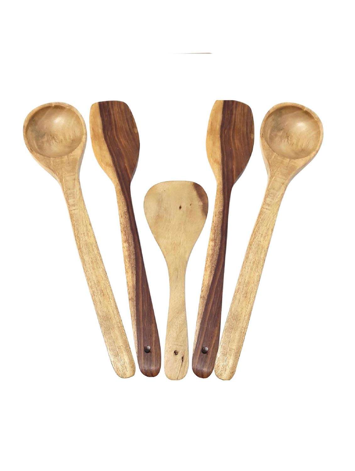 buzykart® wooden skimmers set with chakla belan and masher