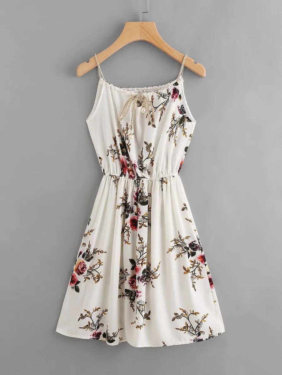 edgydeal women's white floral print self  - 18219118 -  Standard Image - 1