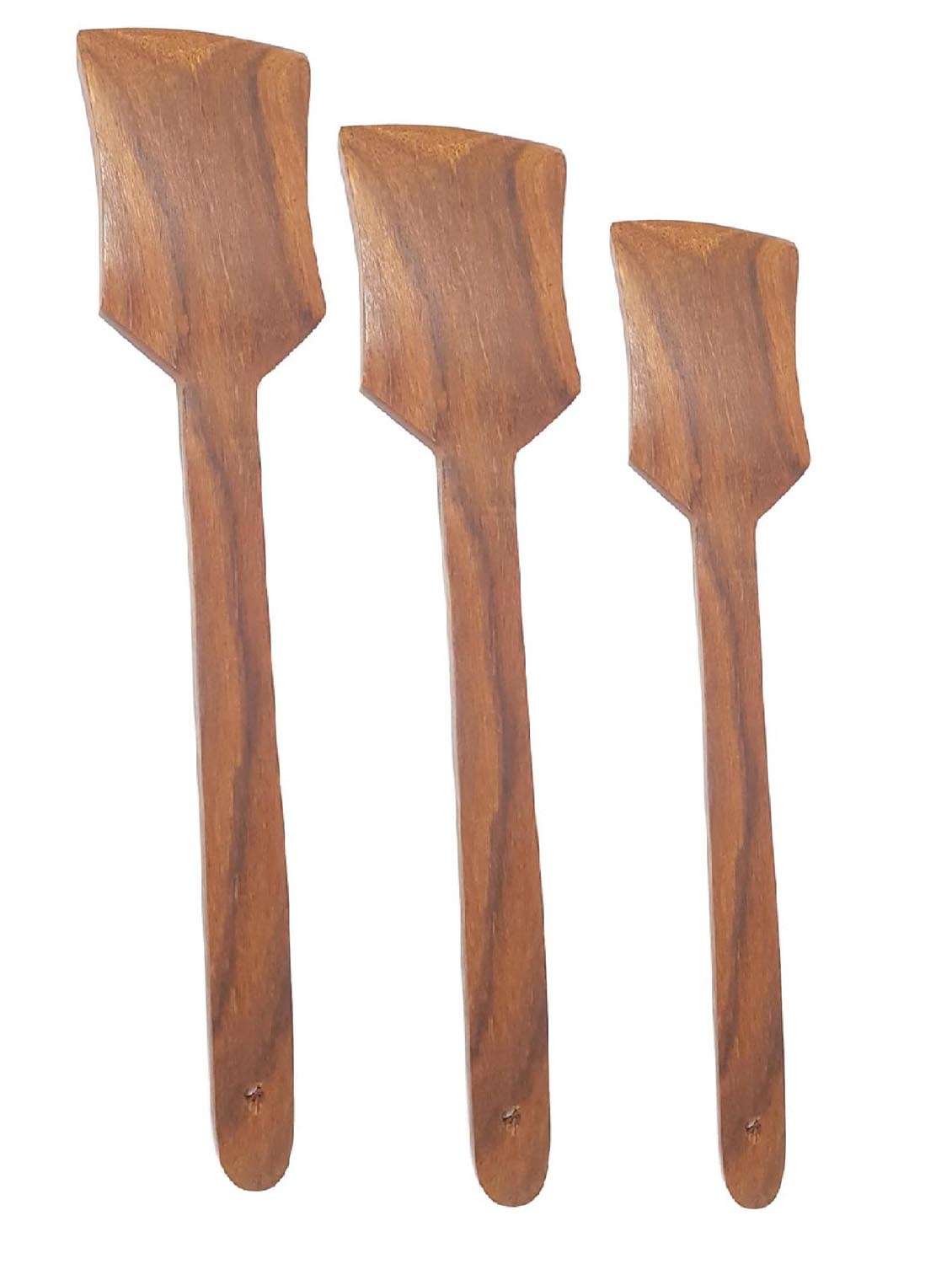 buzykart® wooden spatula (pack of 3)