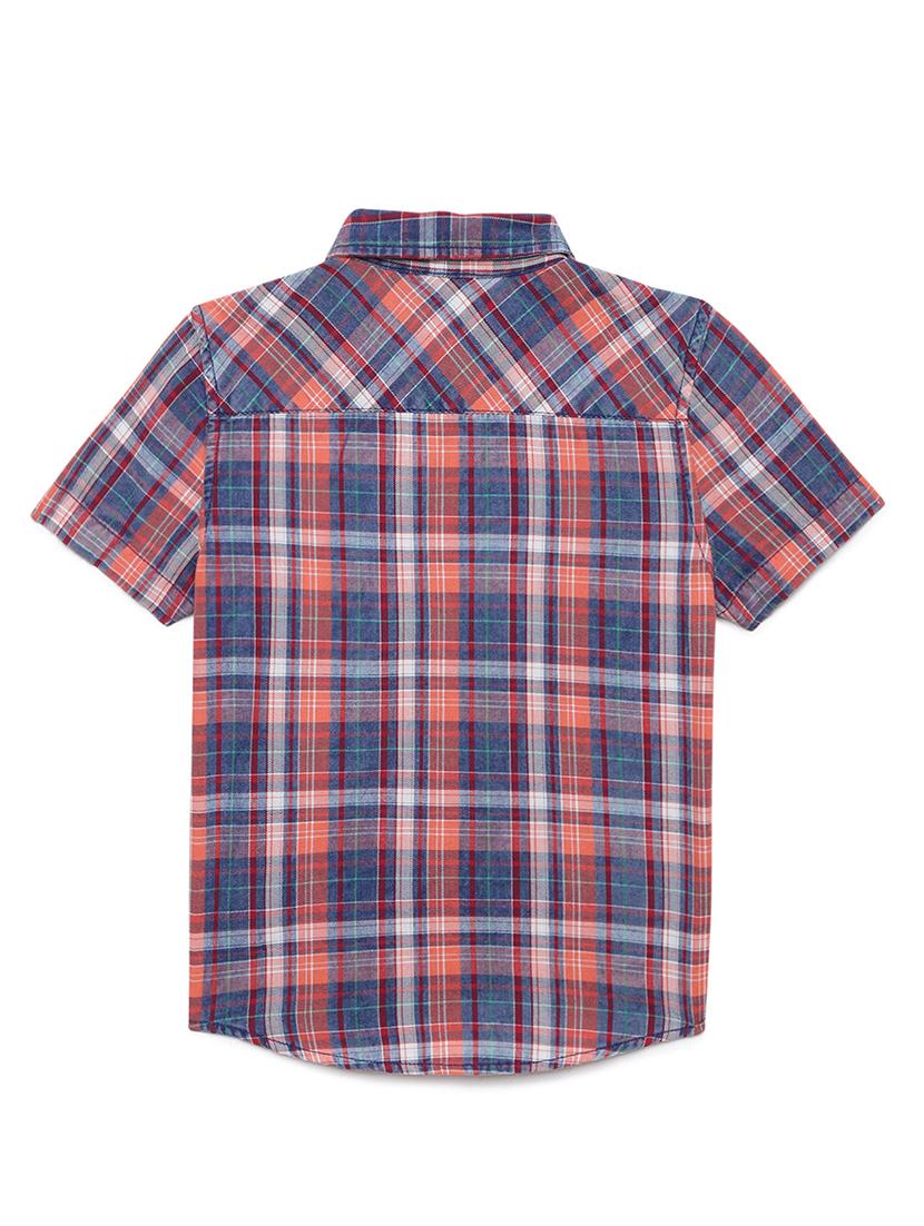 navy blue checkered shirt - 18219473 - Standard Image - 1