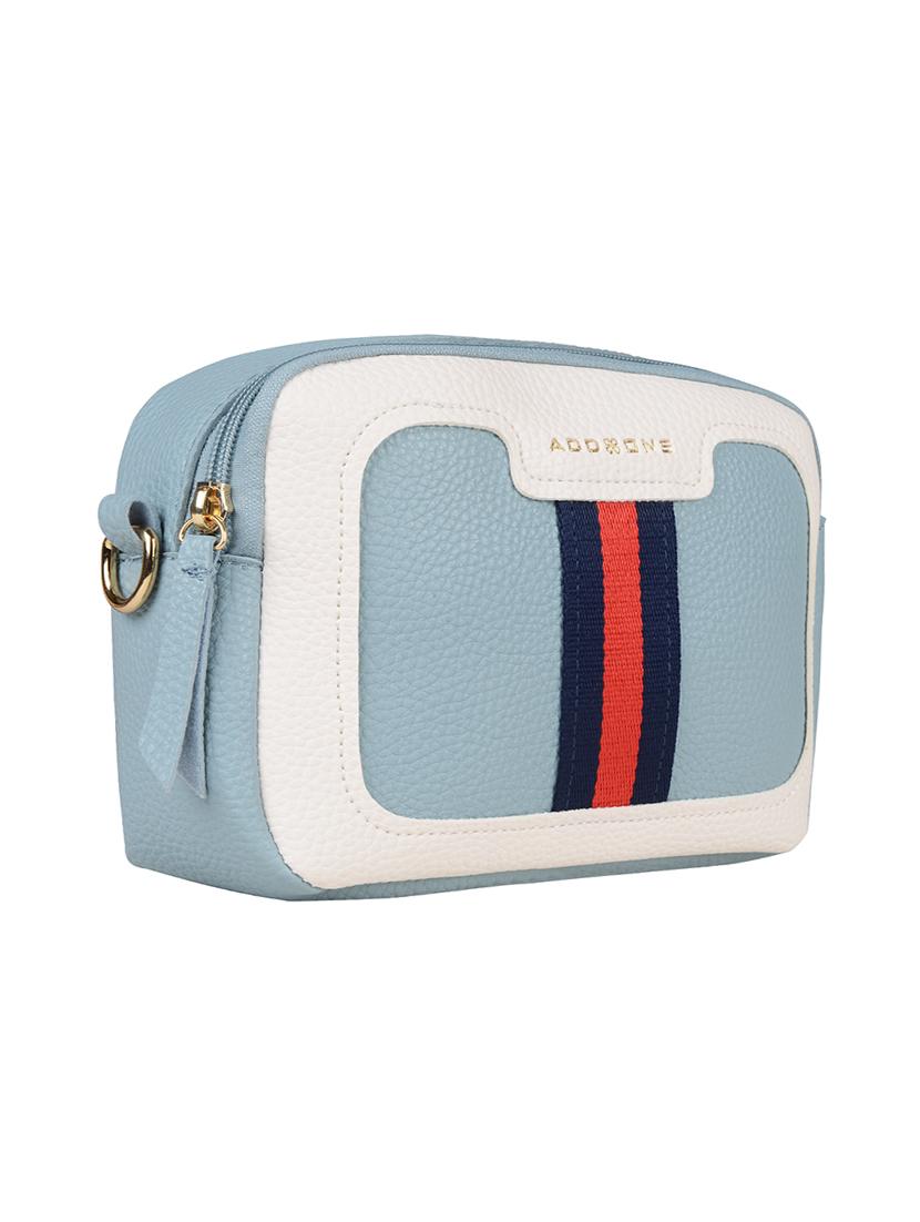 blue leatherette (pu) sling bag - 18219524 - Standard Image - 4