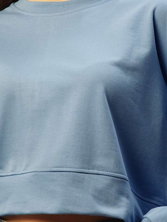 women's plain sweatshirt - 18221208 - Standard Image - 4