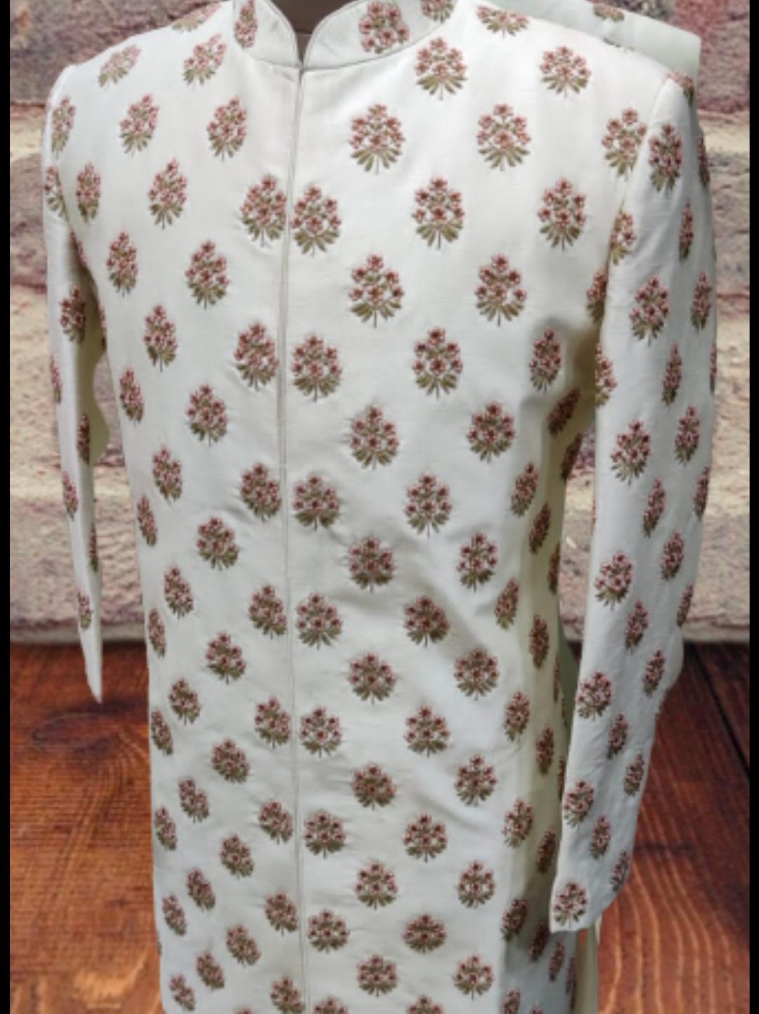 embroidered party wear sherwani  - 18221546 -  Standard Image - 1