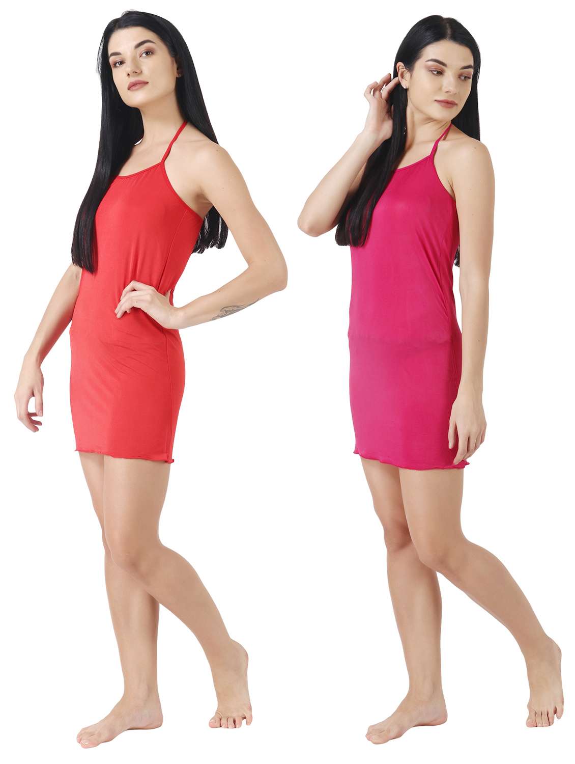 multi colored solid babydoll - 18223448 - Standard Image - 1
