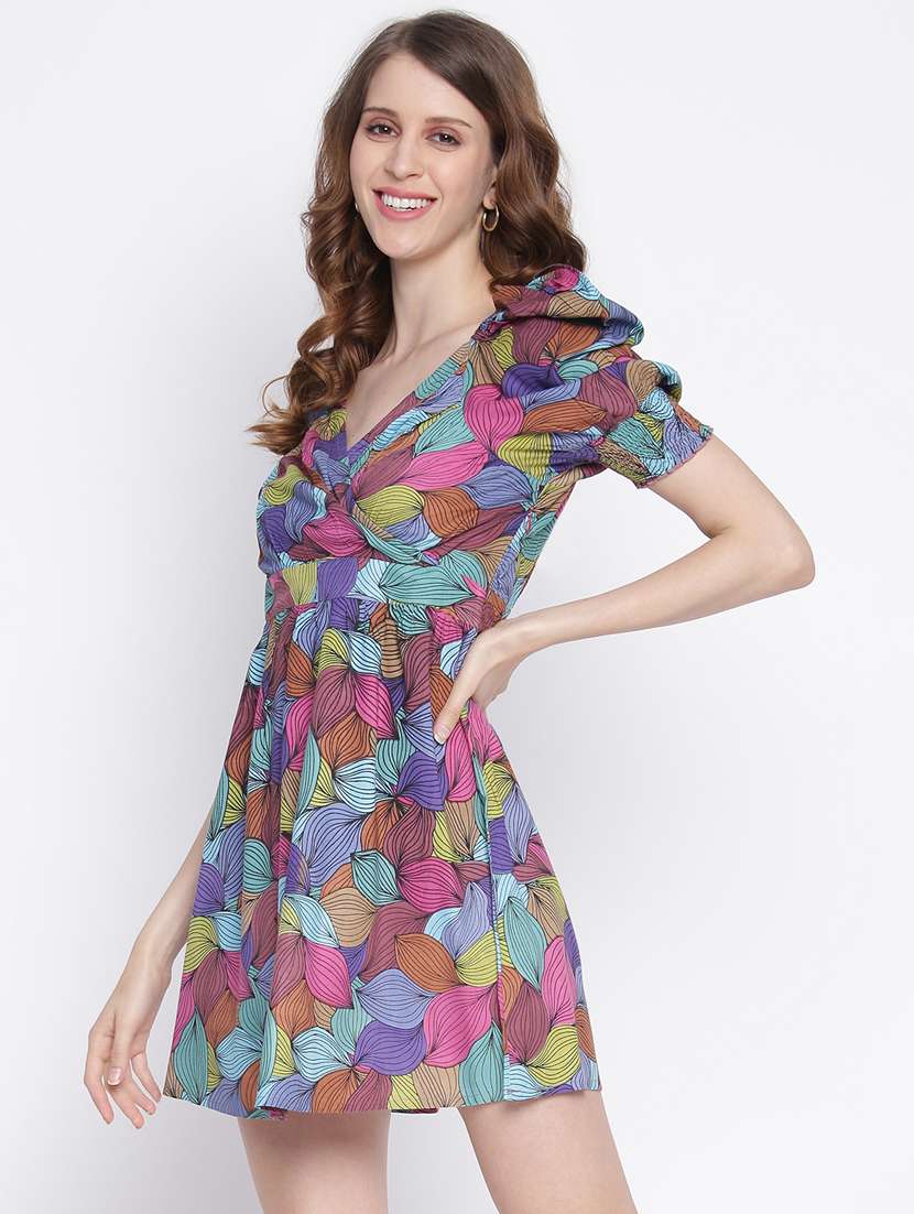 Women's Self Design Dress - 18223975 -  Standard Image - 1