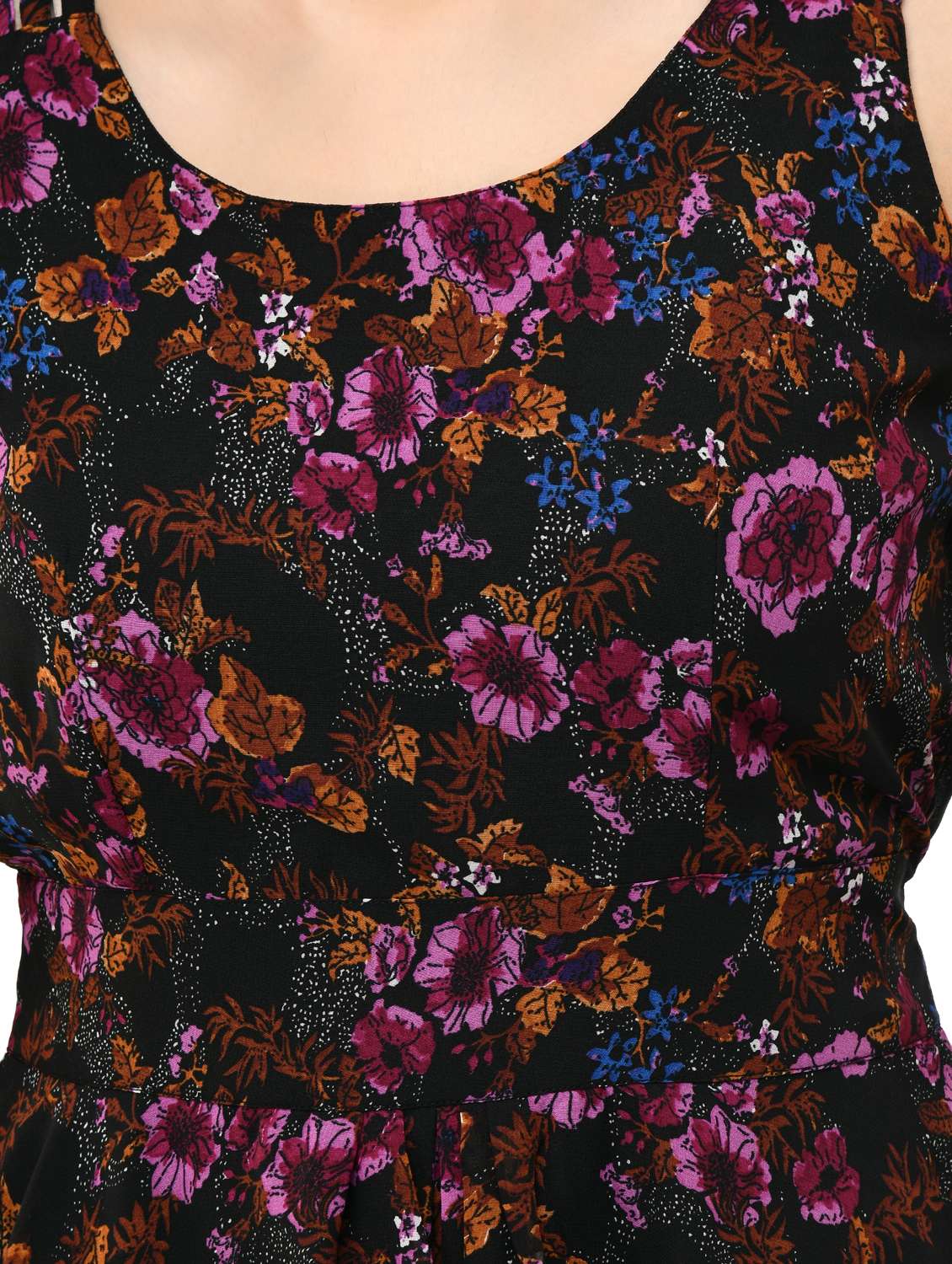 Multi Colored Printed Asymmetric Dress - 18224317 -  Standard Image - 4