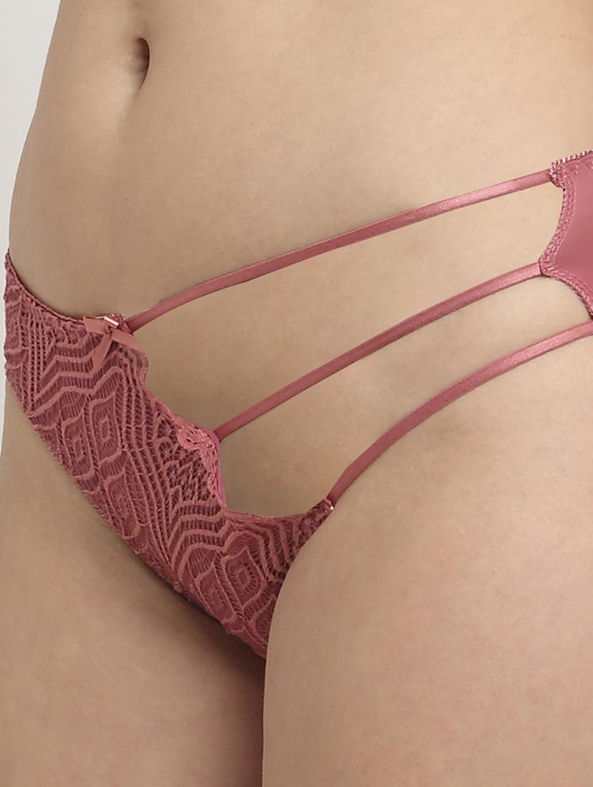 brown solid bikini panty - 18224389 - Standard Image - 4