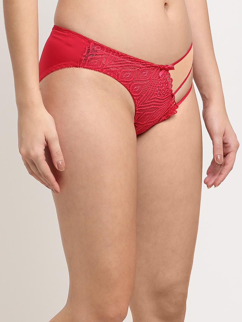 red solid bikini panty - 18224392 - Standard Image - 1