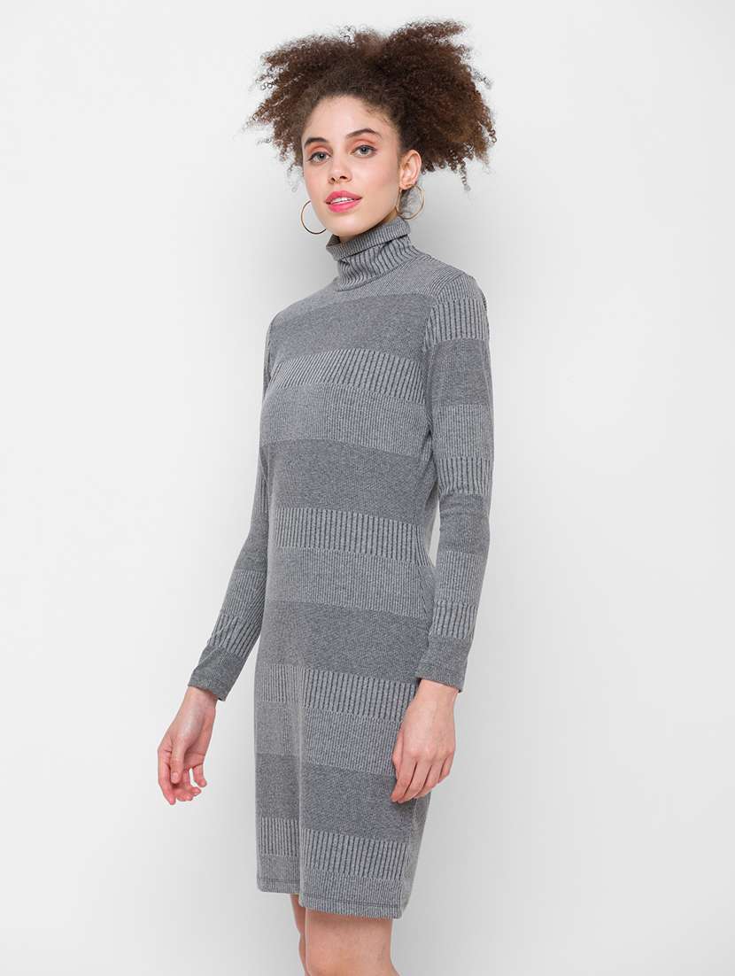 grey stripe bodycon dresses & tunic - 18224557 -  Standard Image - 1