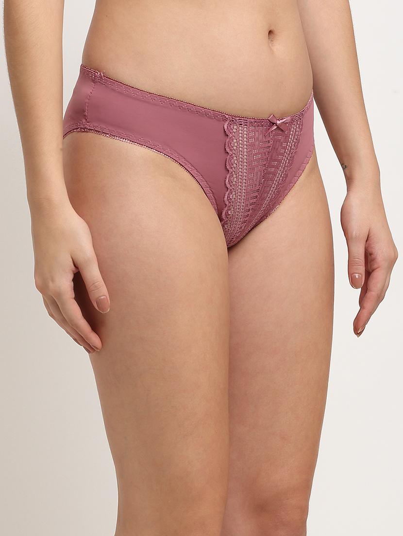 brown solid bikini panty - 18225085 - Standard Image - 1