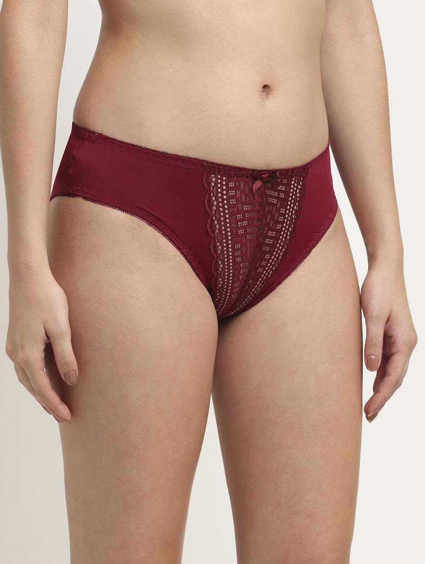 red solid bikini panty - 18225087 - Standard Image - 1