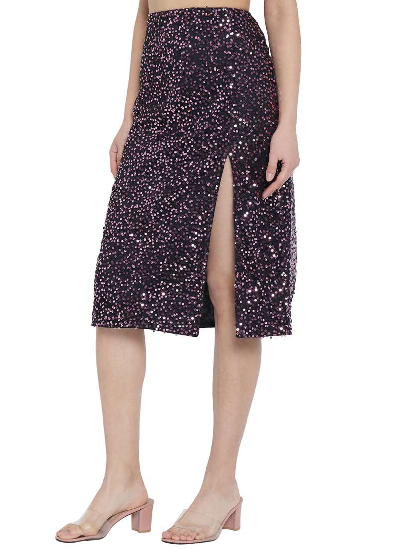 black sequins pencil skirts skirt - 18225920 -  Standard Image - 1