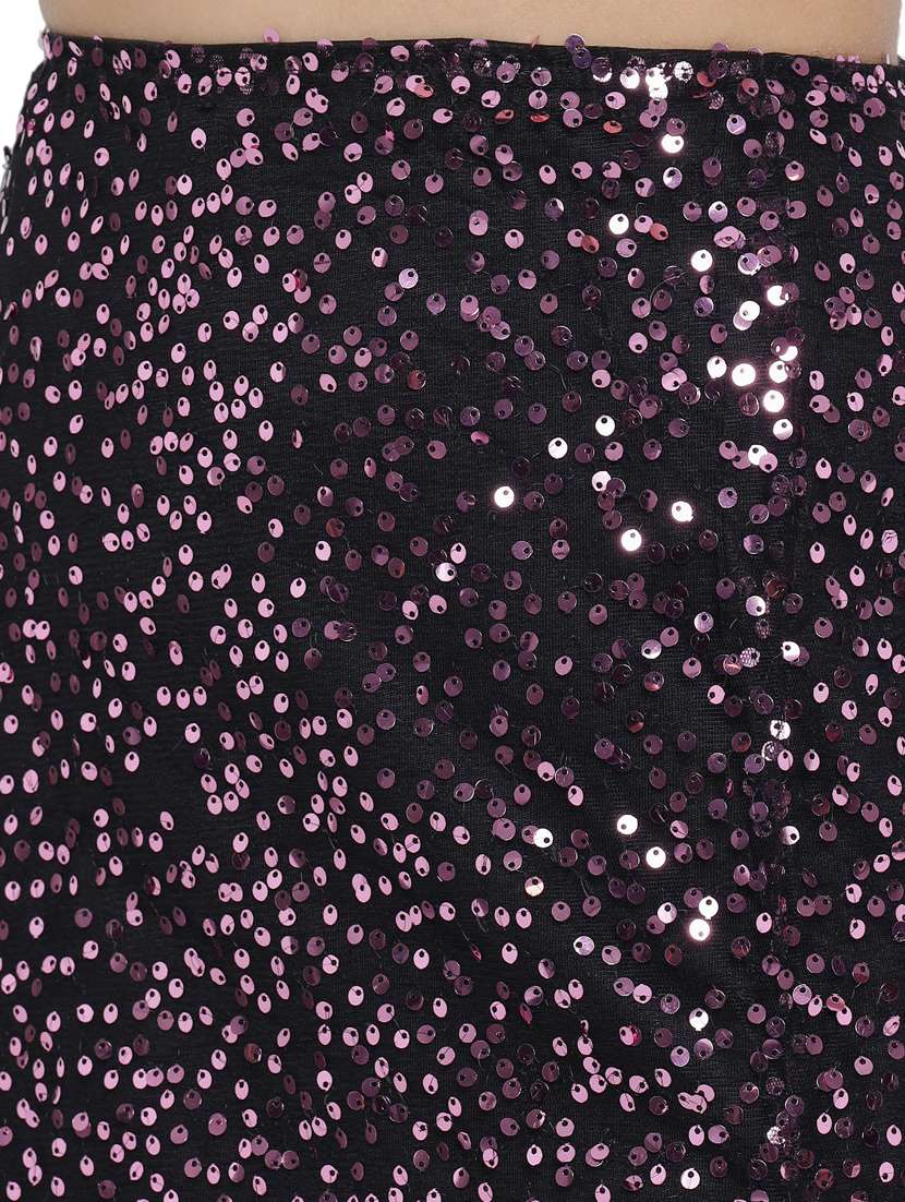 black sequins pencil skirts skirt - 18225920 -  Standard Image - 4
