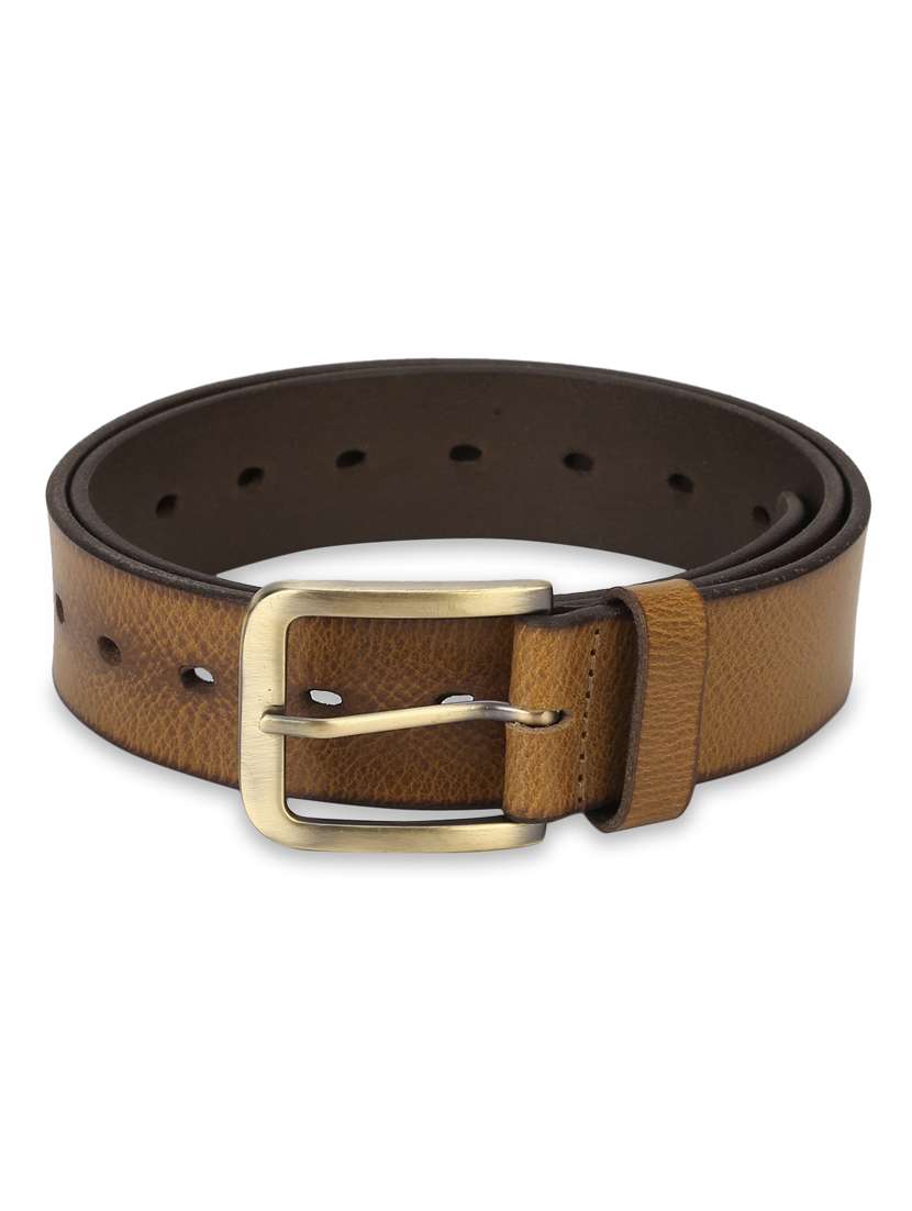 tan leather belt