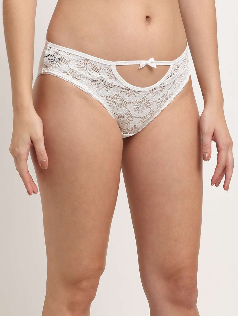 white solid bikini panty - 18226063 -  Standard Image - 1