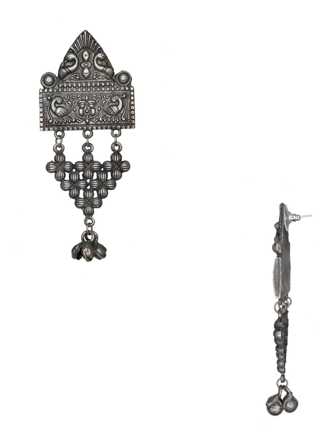 white zinc drop earring - 18226371 -  Standard Image - 1