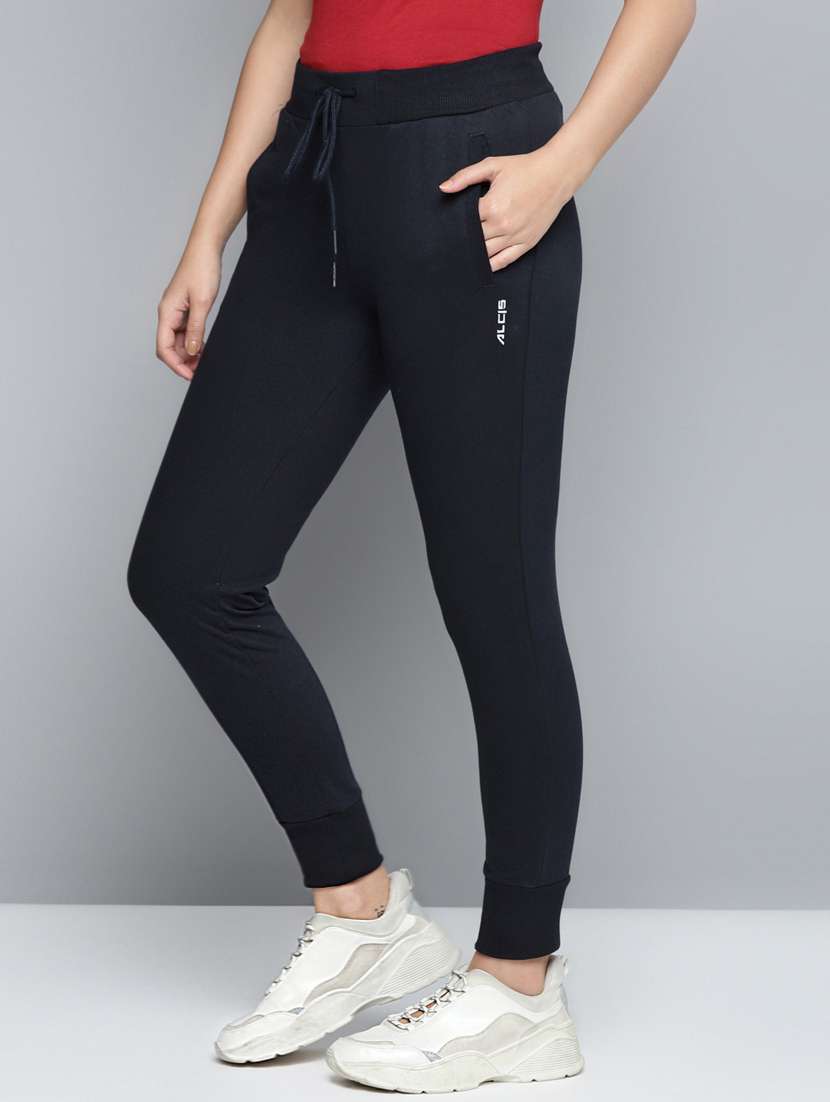 mid rise solid jogger - 18227061 - Standard Image - 1