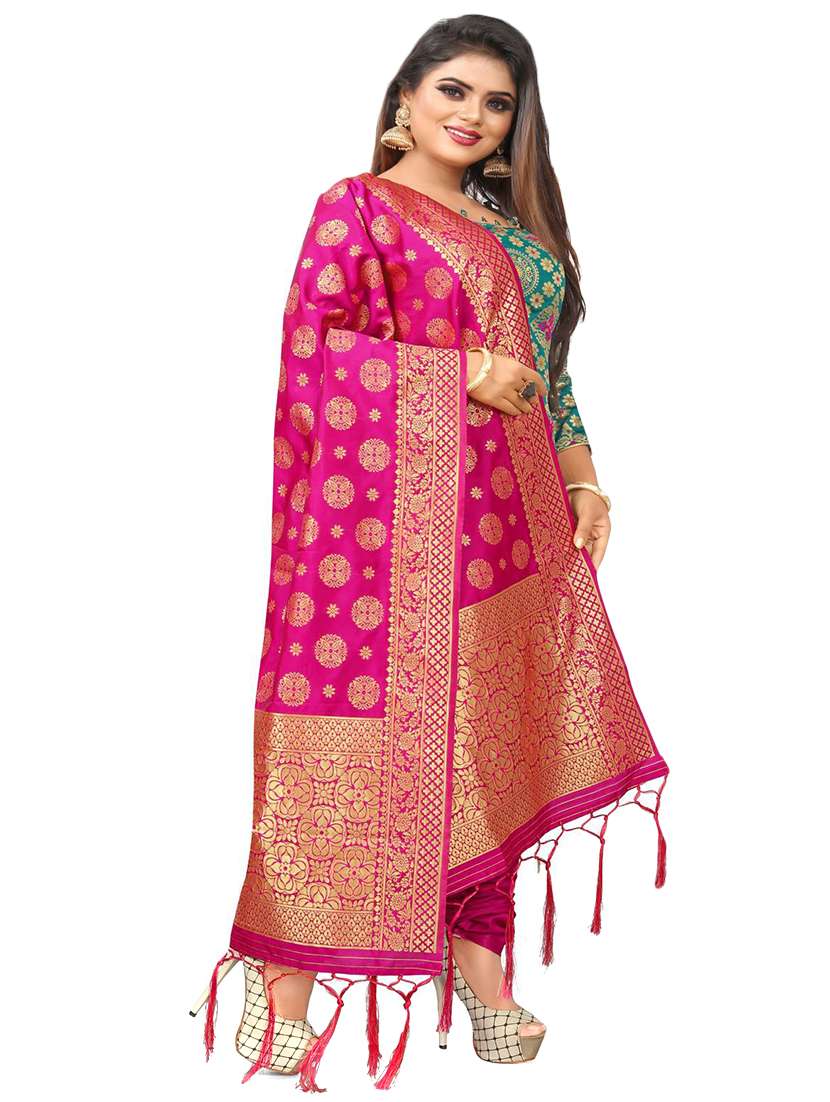 self design banarasi work unstitched suit set - 18227641 -  Standard Image - 1
