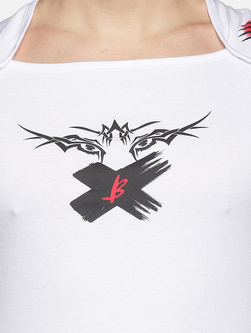 white printed t-shirt - 18228664 - Standard Image - 4