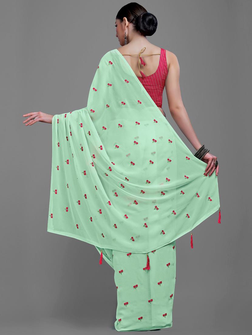 women's embroidered saree - 18229867 - Standard Image - 4