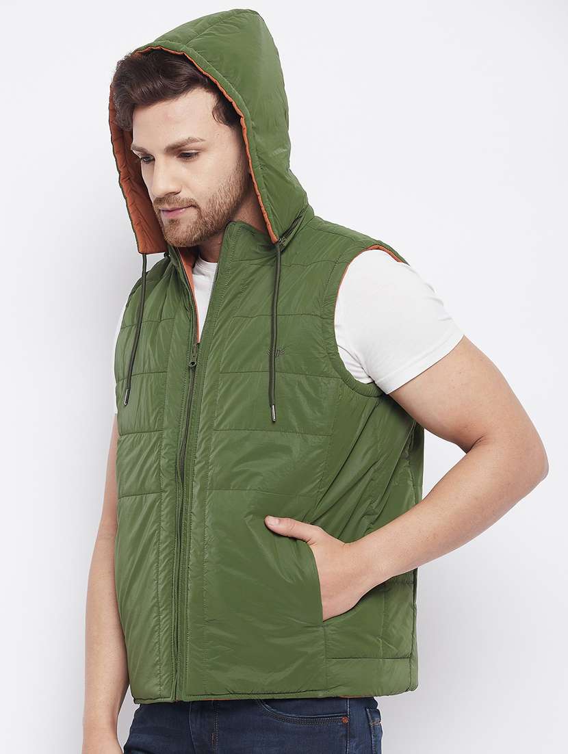 green reversible quilted jacket - 18229912 -  Standard Image - 1