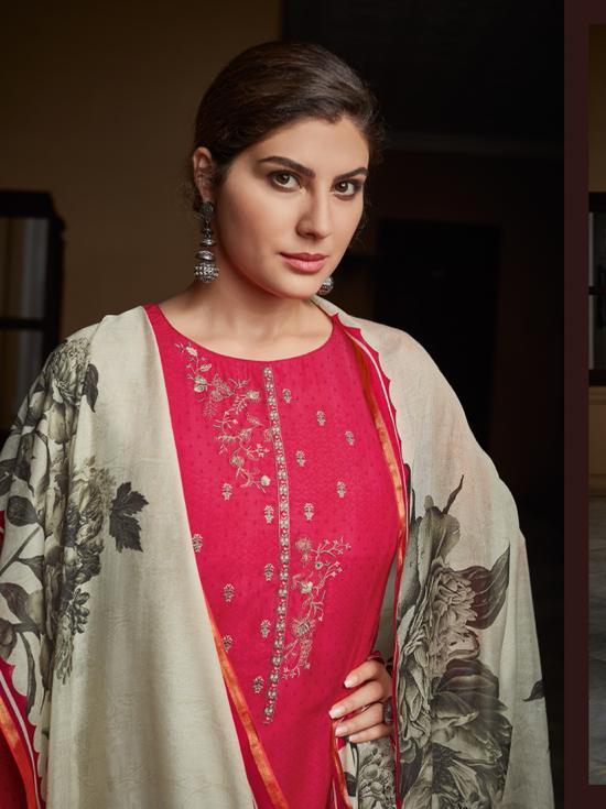top: muslin printed with embroidery bottom - 18230227 - Standard Image - 4