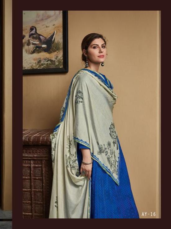 top: muslin printed with embroidery bottom  - 18230228 -  Standard Image - 1