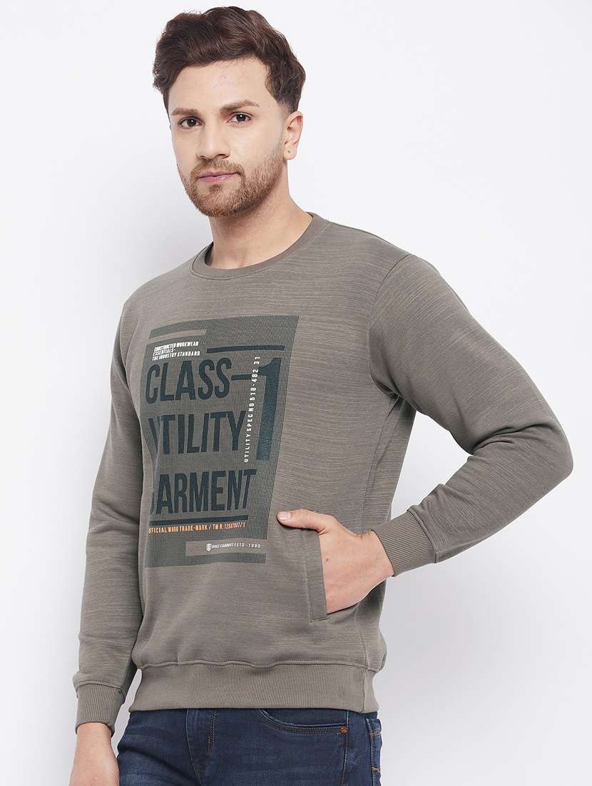 grey front-printed sweatshirt - 18230240 -  Standard Image - 1