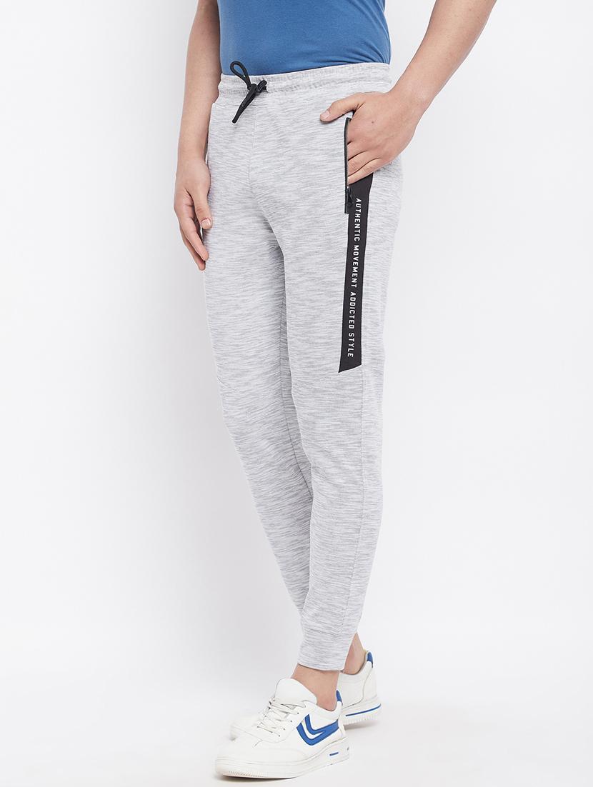 grey melange track pant - 18230265 - Standard Image - 1