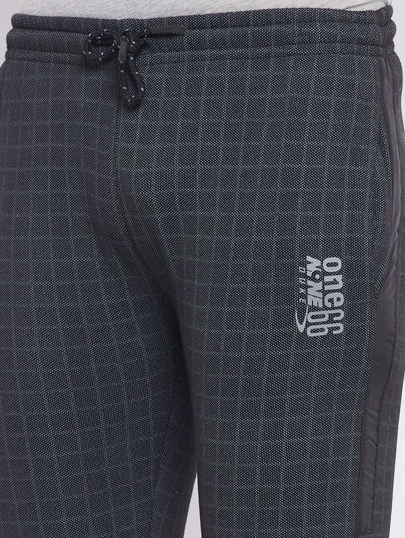 black checkered track pant - 18230267 - Standard Image - 4