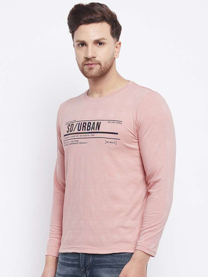 pink chest-printed t-shirt - 18230323 -  Standard Image - 1