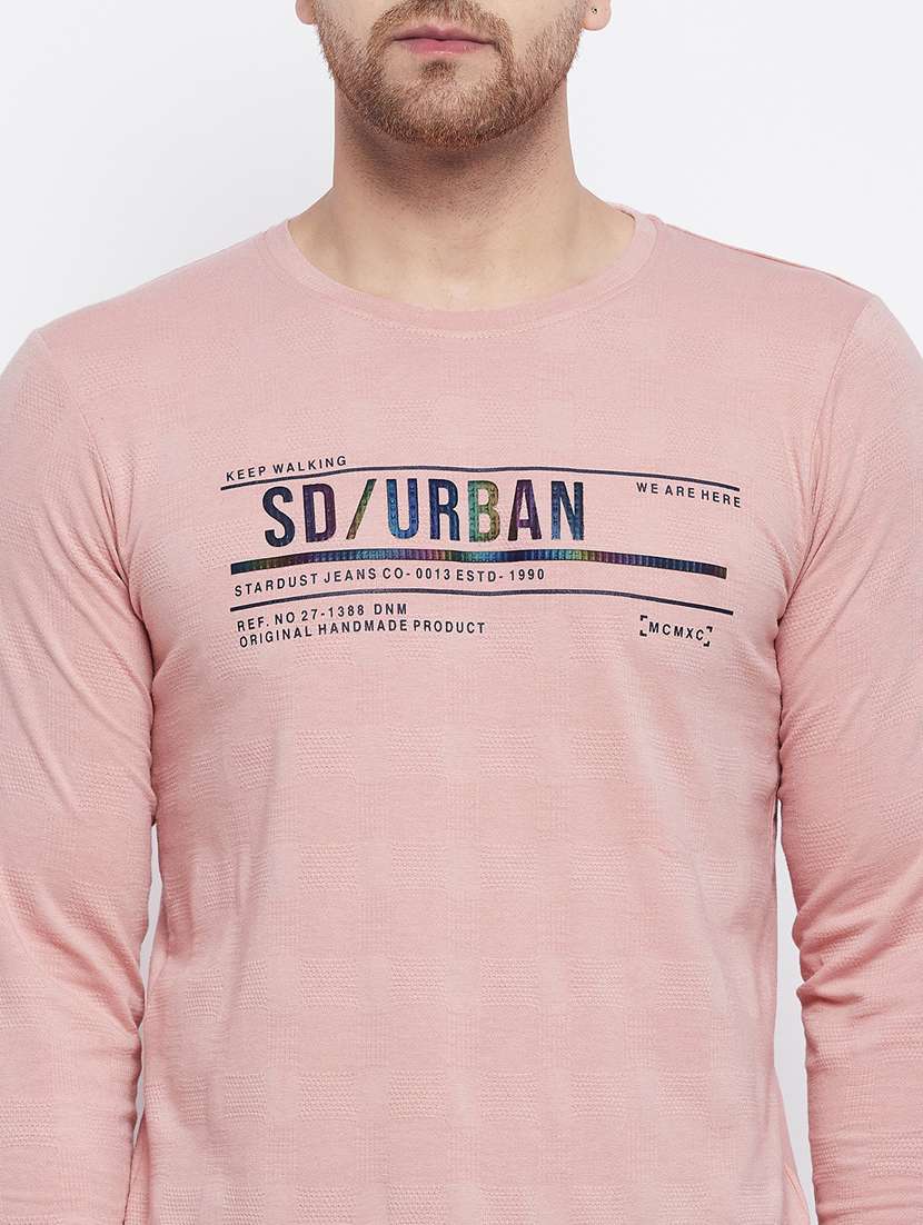 pink chest-printed t-shirt - 18230323 -  Standard Image - 4