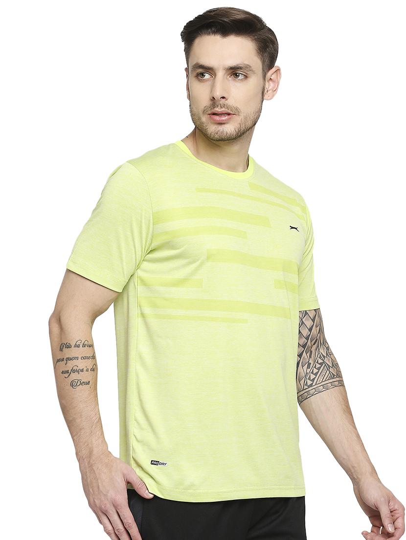 neon-green chest-printed t-shirt - 18230413 - Standard Image - 1