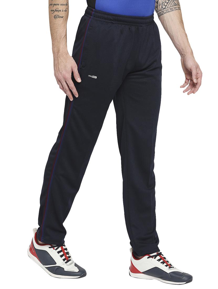 navy blue solid track pant - 18230423 -  Standard Image - 1