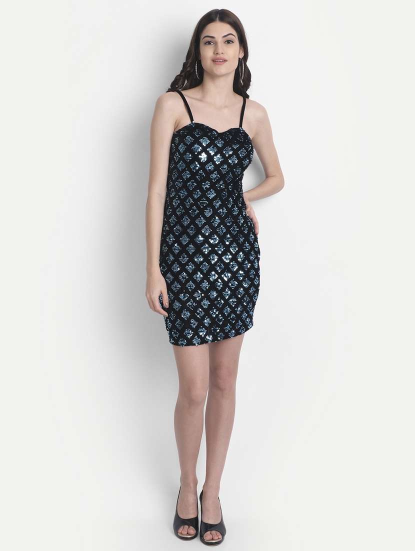 women's bodycon self design dress