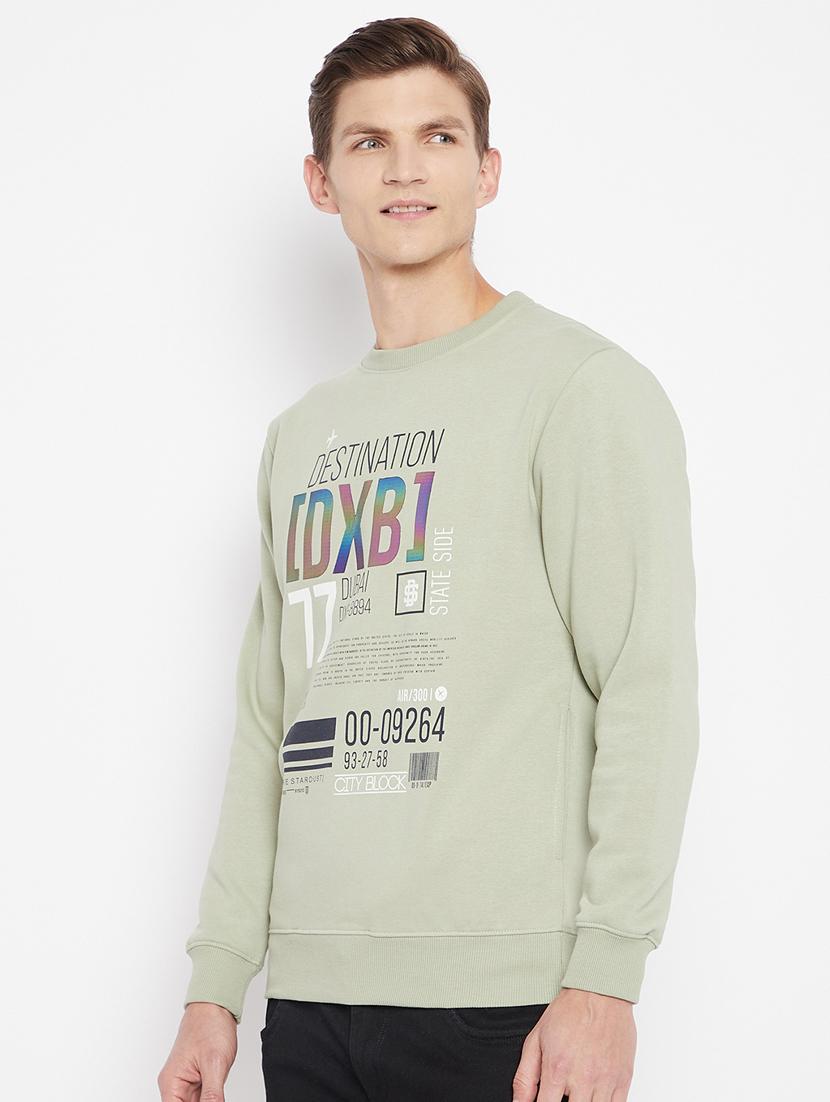 green front-printed sweatshirt - 18230950 - Standard Image - 1
