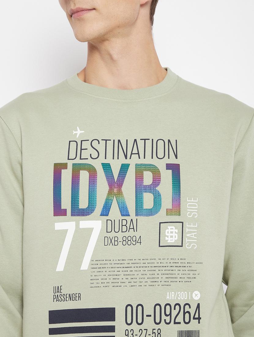 green front-printed sweatshirt - 18230950 - Standard Image - 4