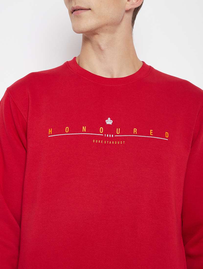 red chest printed sweatshirt - 18230951 -  Standard Image - 4