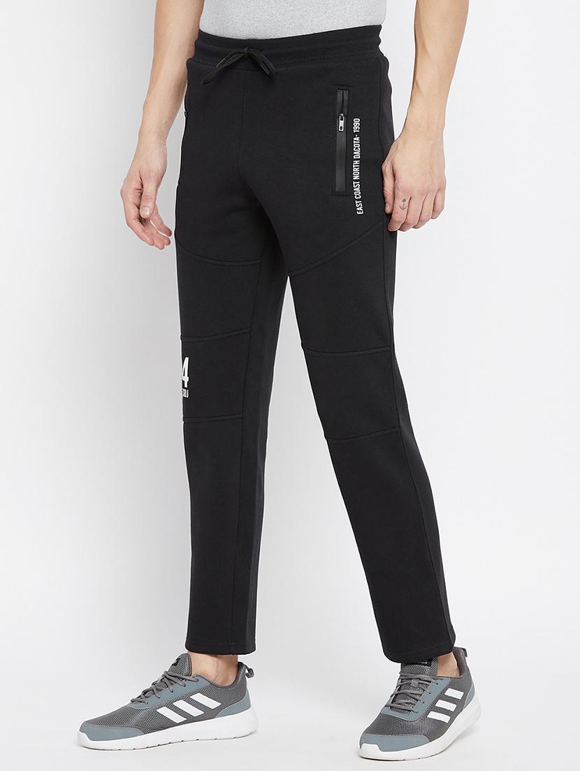 black solid track pant - 18231510 - Standard Image - 1