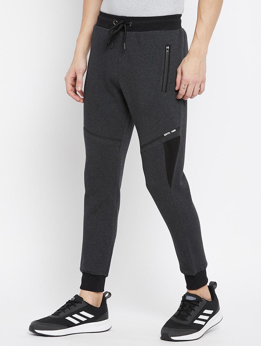 grey color-blocked track pant - 18231514 -  Standard Image - 1