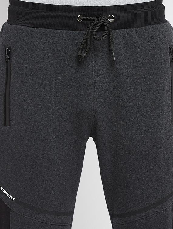 grey color-blocked track pant - 18231514 - Standard Image - 4