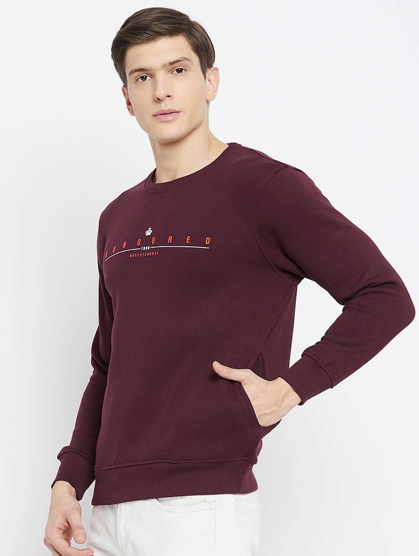 magenta chest printed sweatshirt - 18231765 -  Standard Image - 1