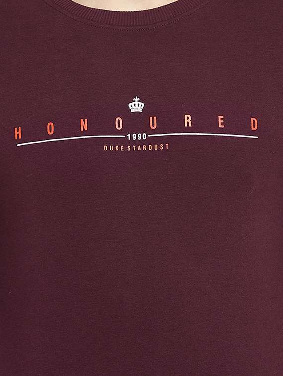 magenta chest printed sweatshirt - 18231765 -  Standard Image - 4