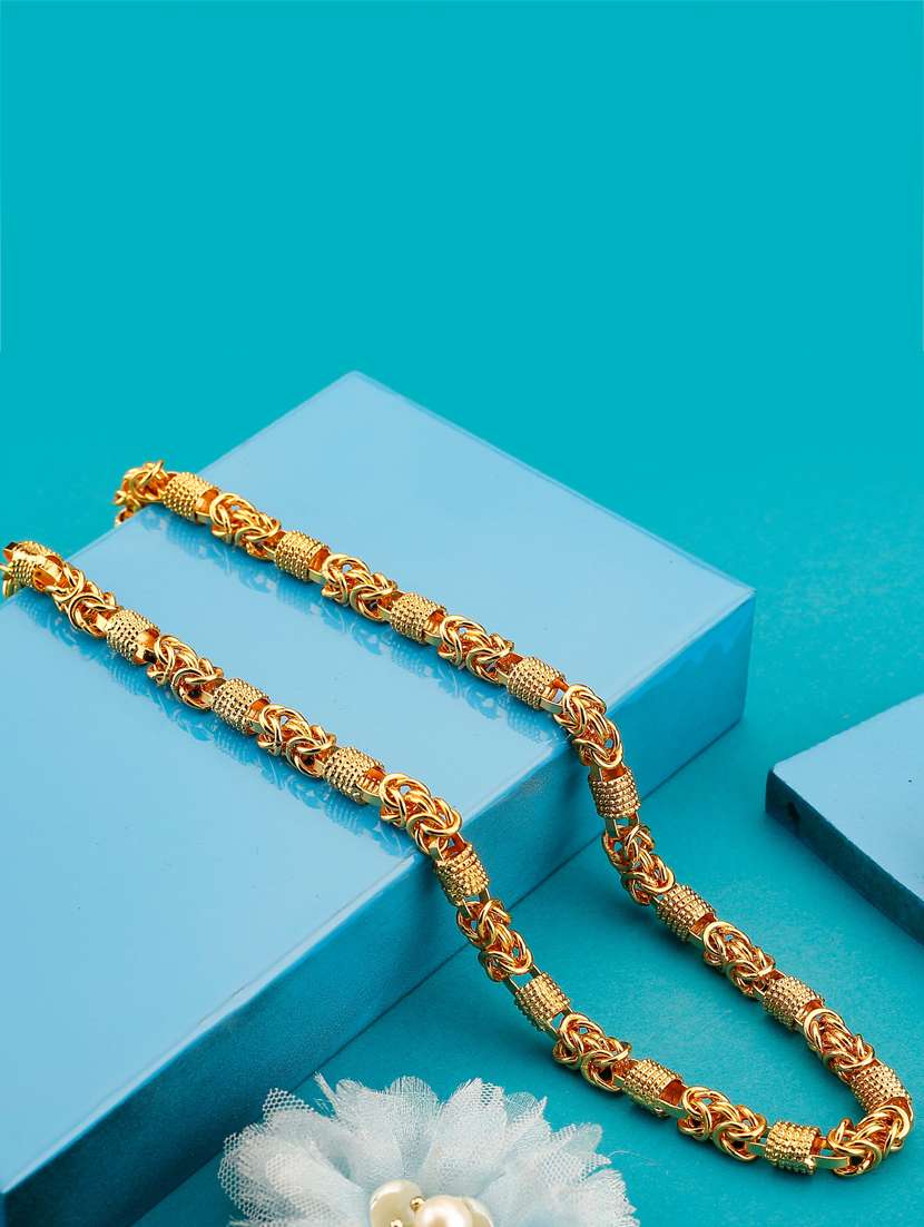 one gram gold plated necklace chain