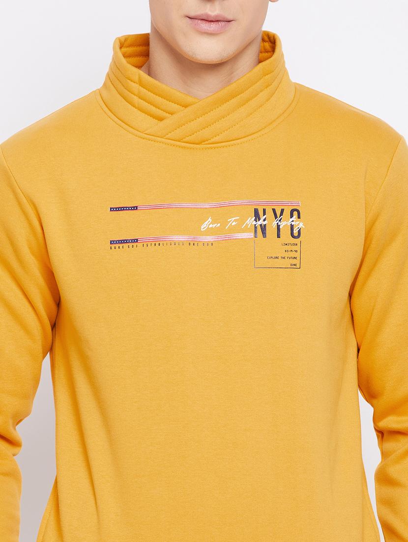 yellow chest print sweatshirt - 18233001 - Standard Image - 4