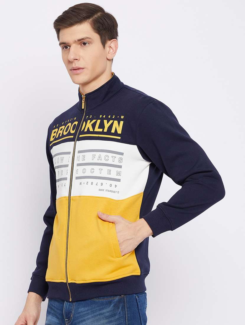 navy blue cut & sew sweatshirt - 18233012 -  Standard Image - 1