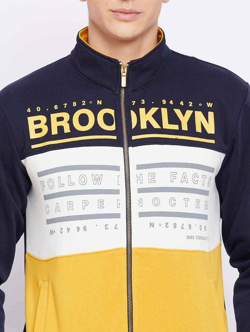 navy blue cut & sew sweatshirt - 18233012 -  Standard Image - 4